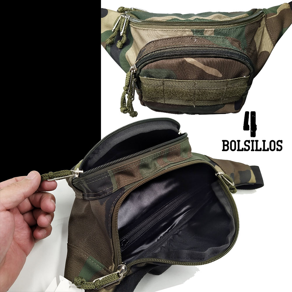 Cangurera Militar Riñonera Táctica Camuflada  3