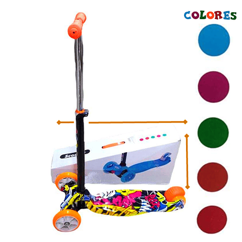 Monopatín Juguetes Scooter Juguetería Patineta Infantil