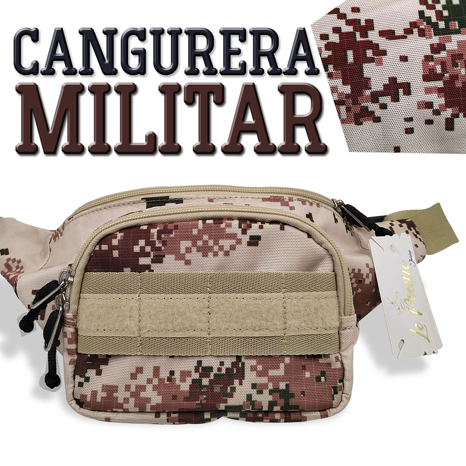 Cangurera Militar Riñonera Táctica Camuflada a 2