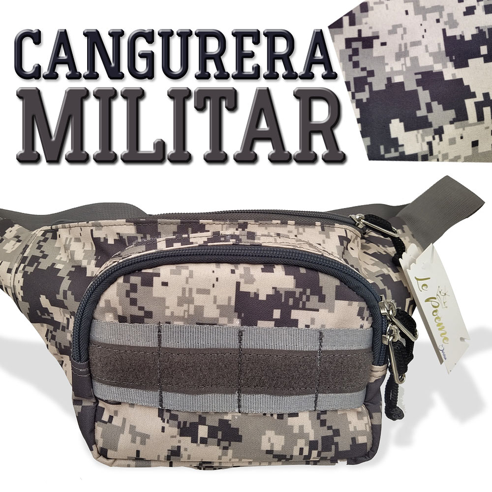 Cangurera Militar Riñonera Táctica Camuflada b 2