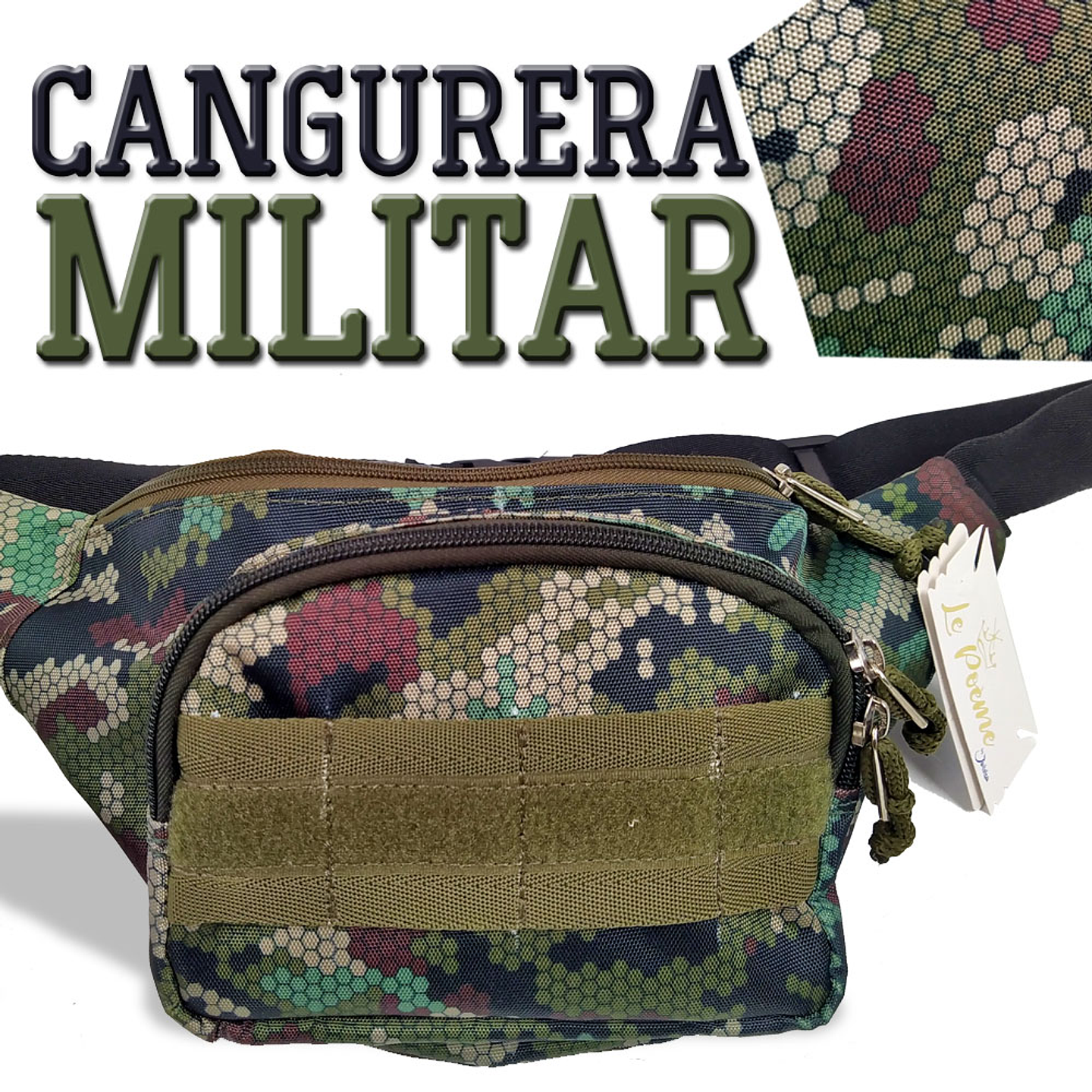Cangurera Militar Riñonera Táctica Camuflada c 2