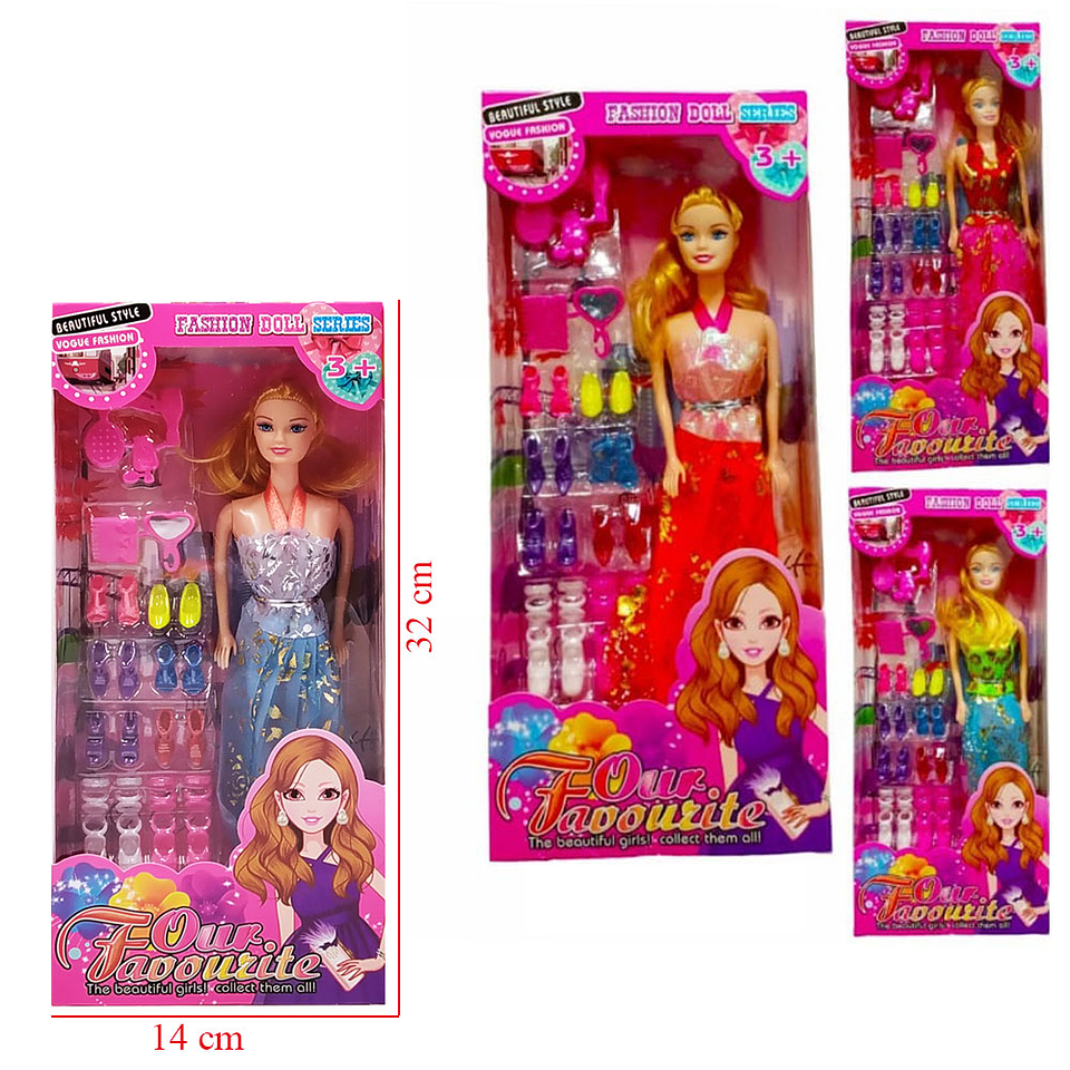 Muñeca Juguetes Accesorios Juguetería Niñas Zapatos 2