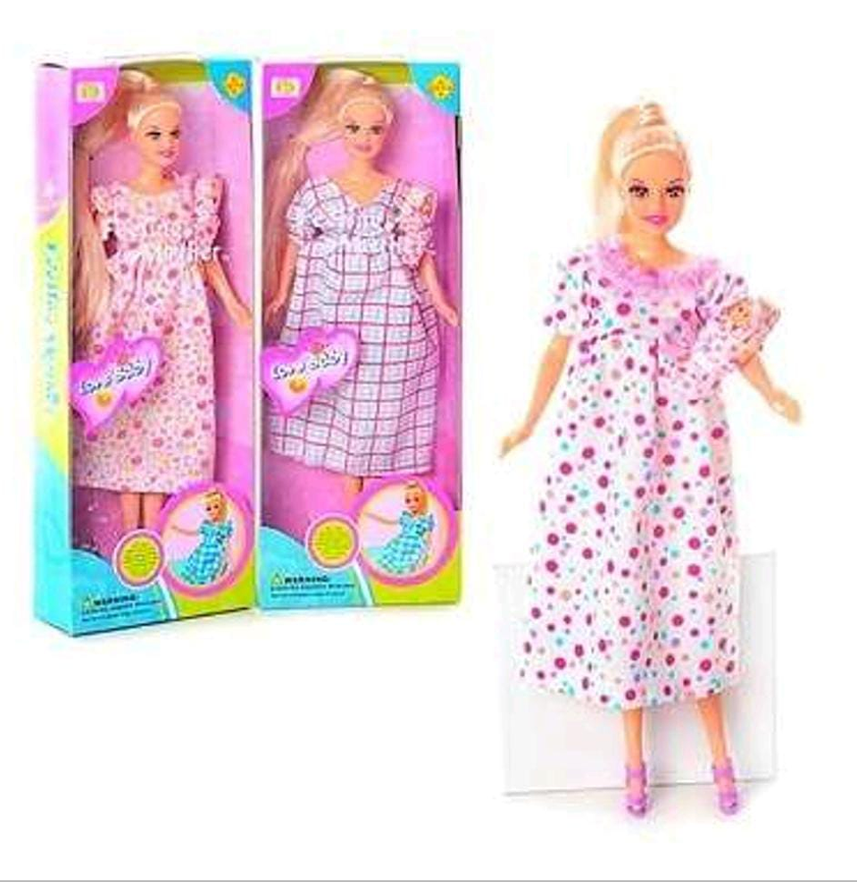 Muñecas Embarazada Bebe Juguetes Niñas Juguetería  1