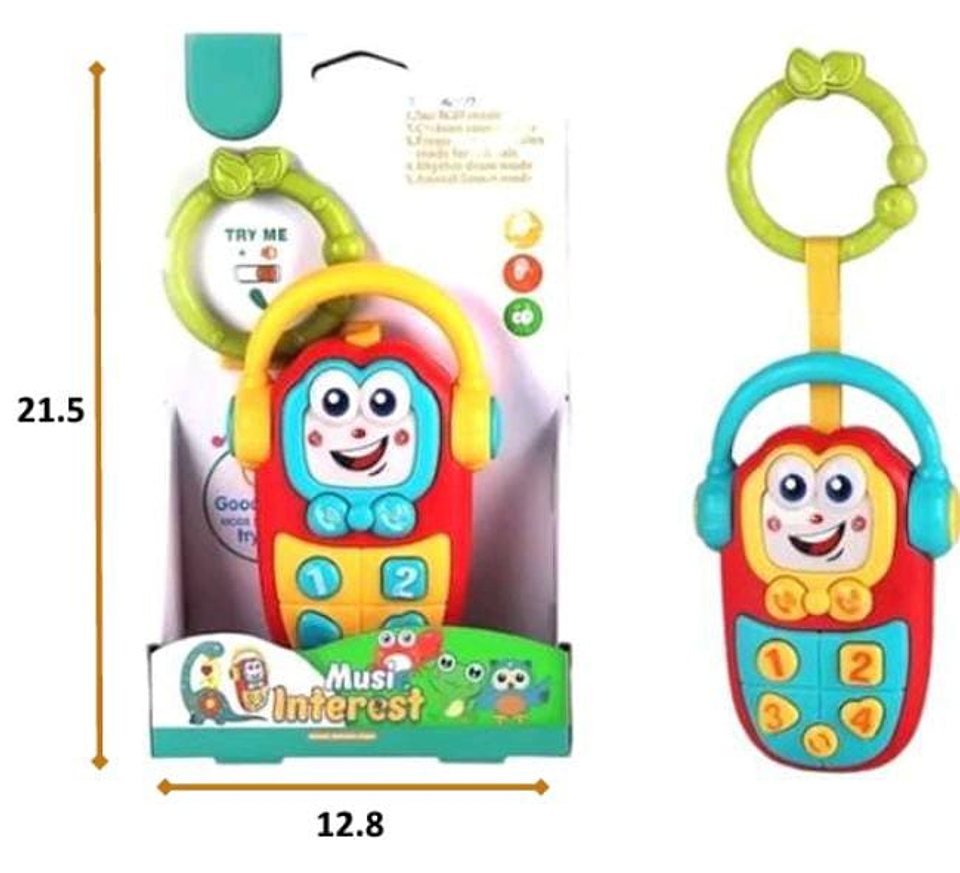 Celular Musical Juguetes Bebes Sonidos Teléfono Juguetería 3