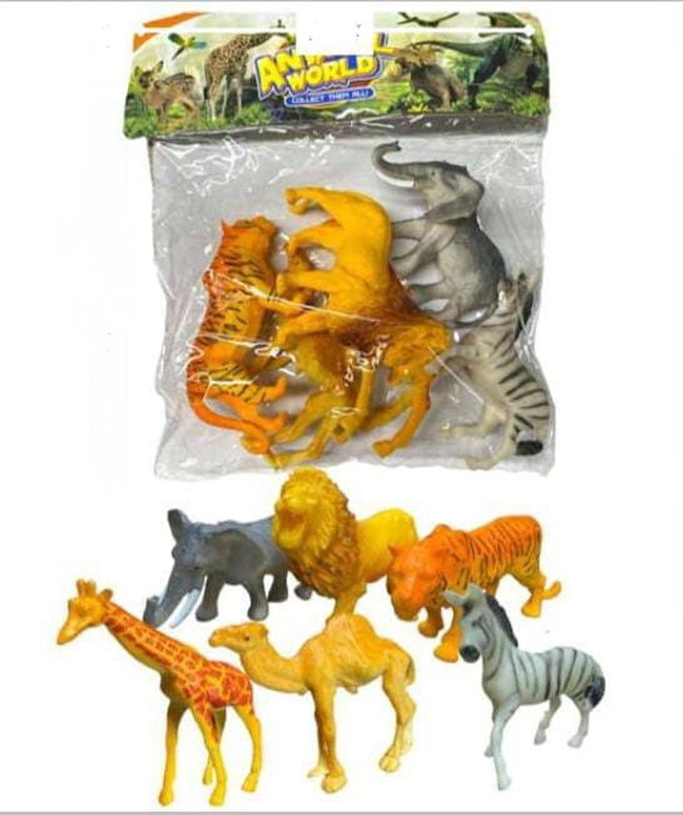 Animales Salvajes Set Juguete Figuras Juguetería Niños Selva 1