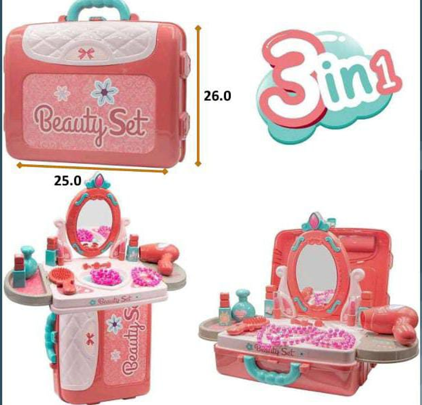 Maleta Tocador Juguetes Niñas Infantil Accesorios Juguetería 1