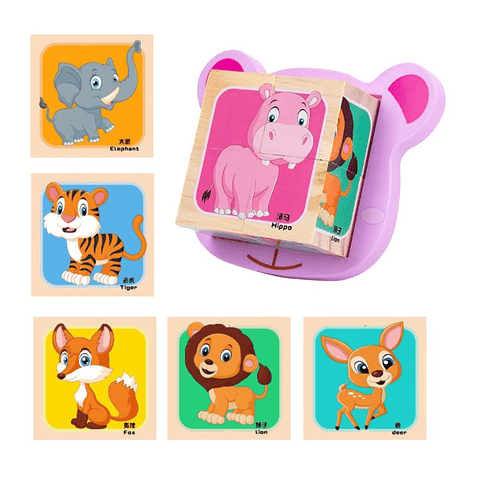 Rompecabezas Animales Mdf 3d Juguetes Infantiles Jugueteria