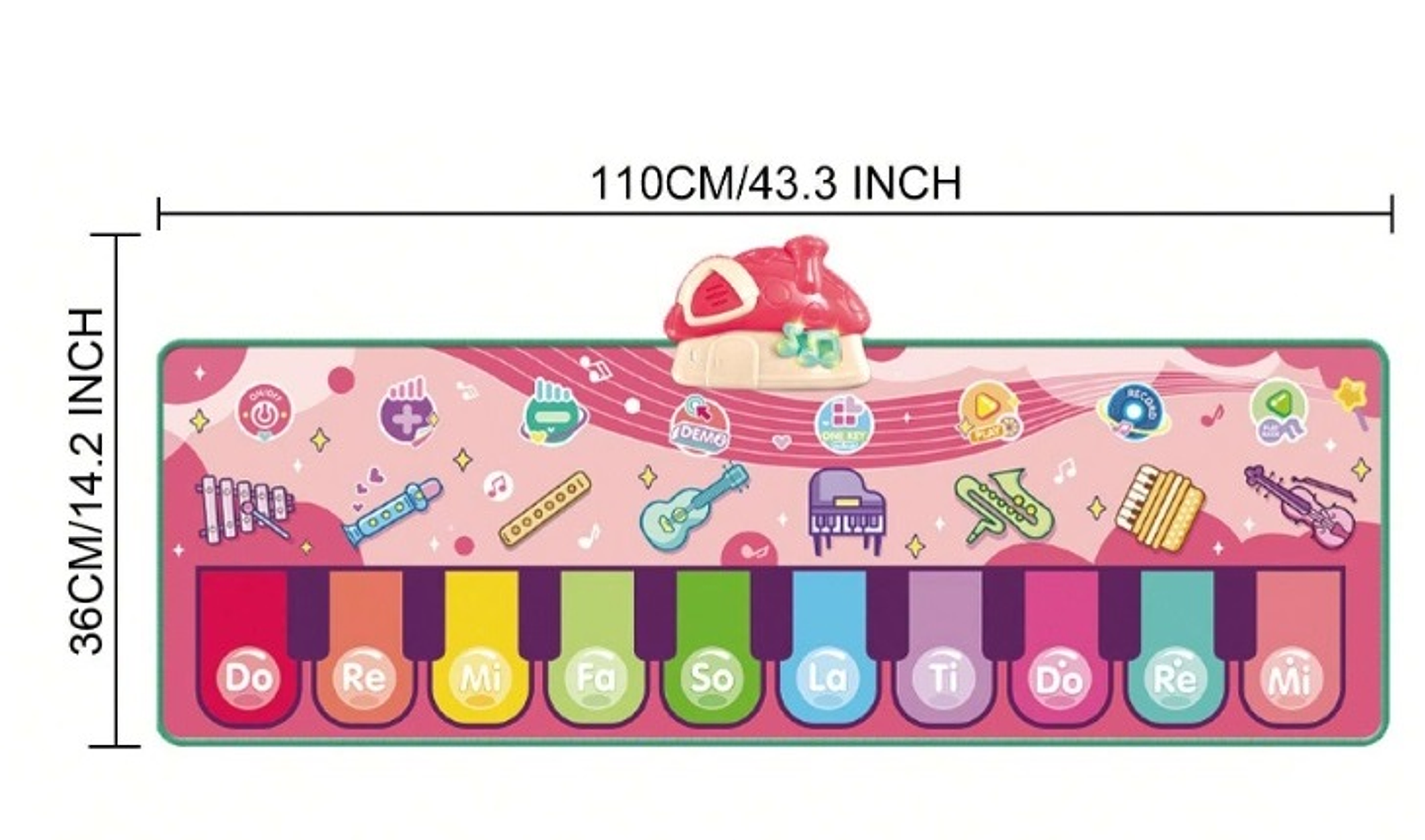 Piano Tapete Musical Juguetes Niños Juguetería Didáctica  3