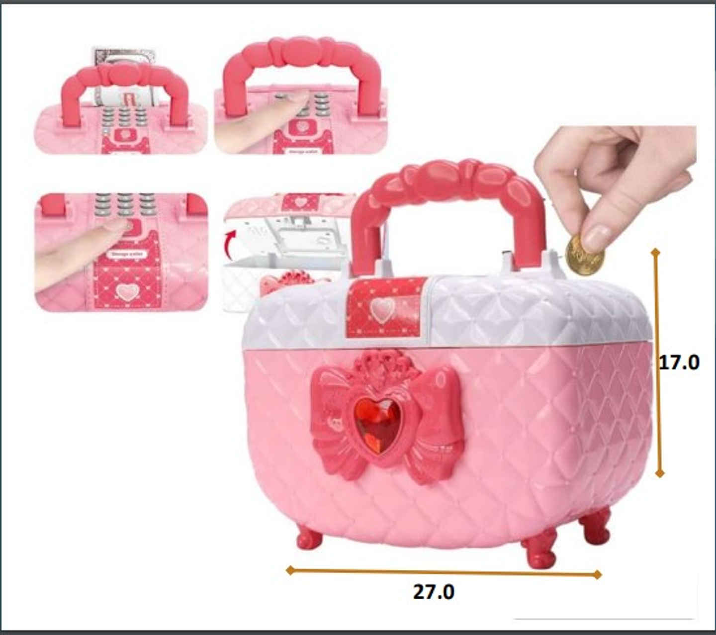 Alcancia Cofre con huella y clave 2