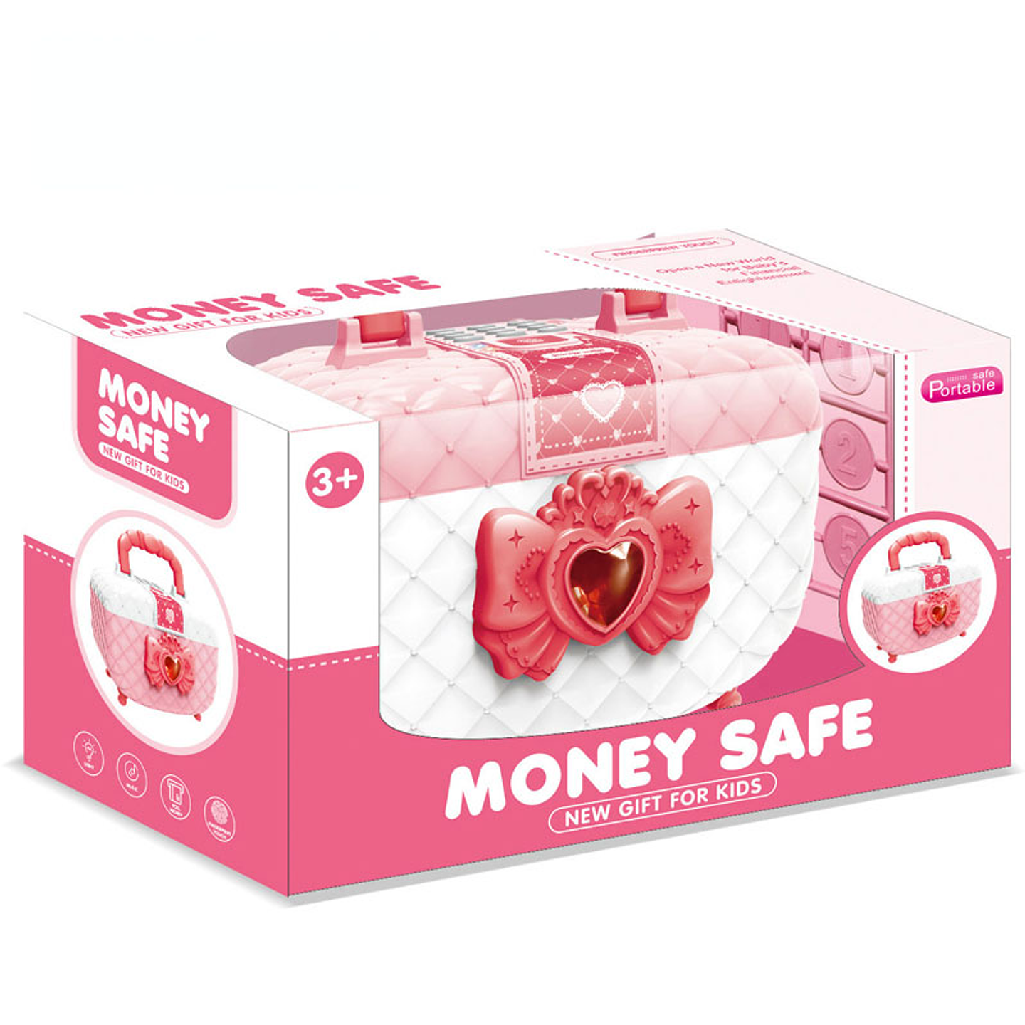 Alcancia Cofre con huella y clave 5