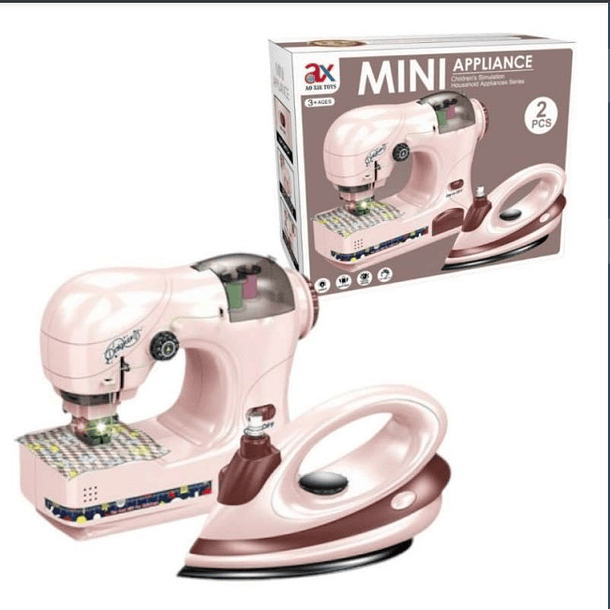 Maquina de Coser Y Plancha Infantil Juguetes Didácticos 