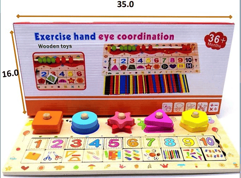 Tabla Encajable de coordinación Matemática