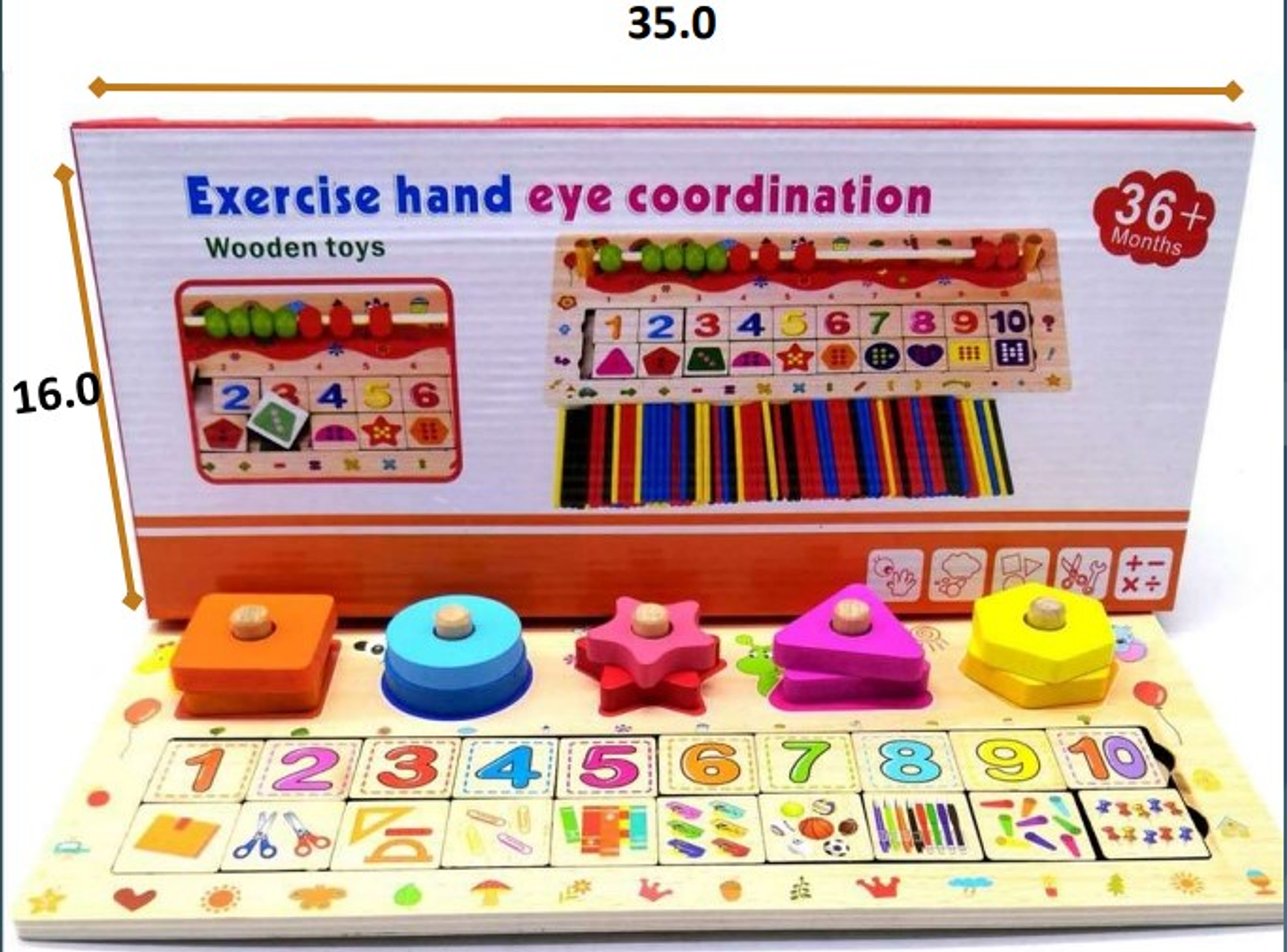 Tabla Encajable de coordinación Matemática 1