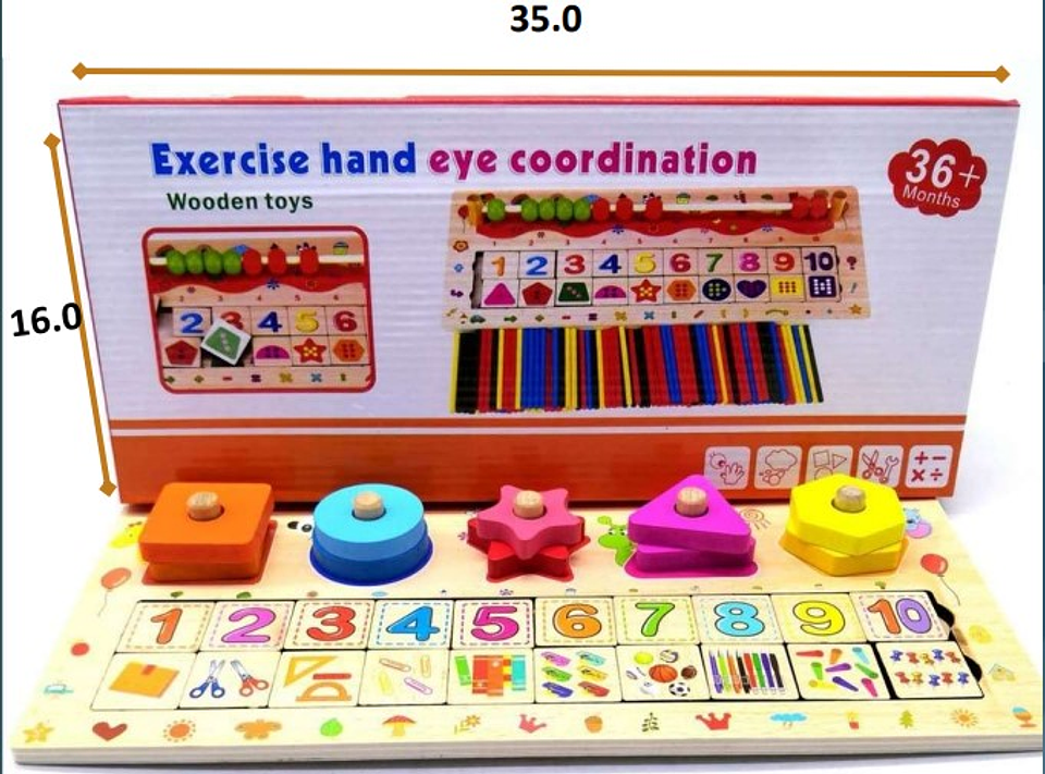 Tabla Encajable de coordinación Matemática 1