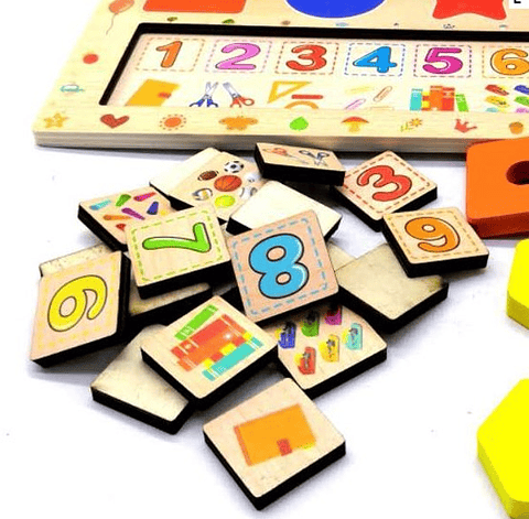 Tabla Encajable de coordinación Matemática