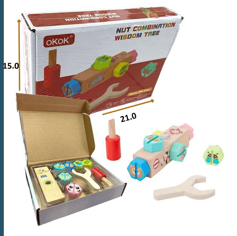 Set Herramientas Juguetes Didácticos Juguetería Madera