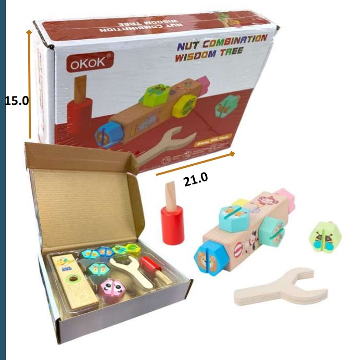 Set Herramientas Juguetes Didácticos Juguetería Madera 1