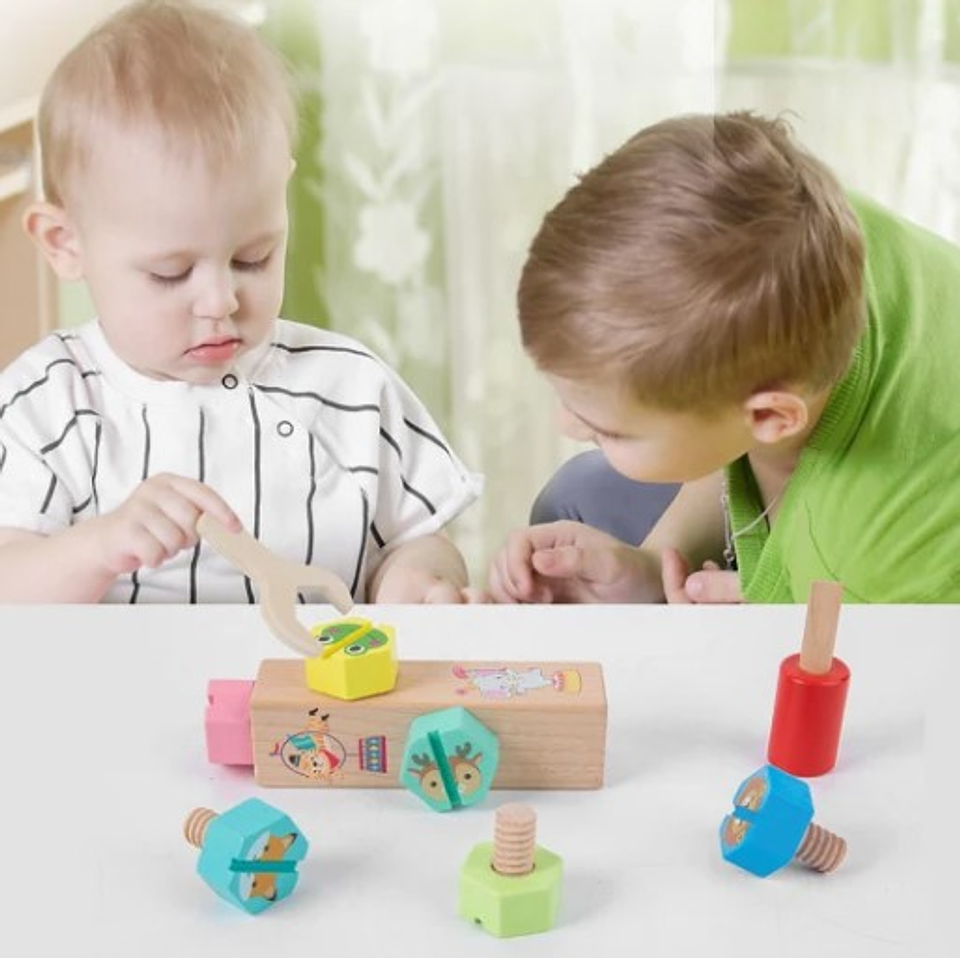 Set Herramientas Juguetes Didácticos Juguetería Madera 2