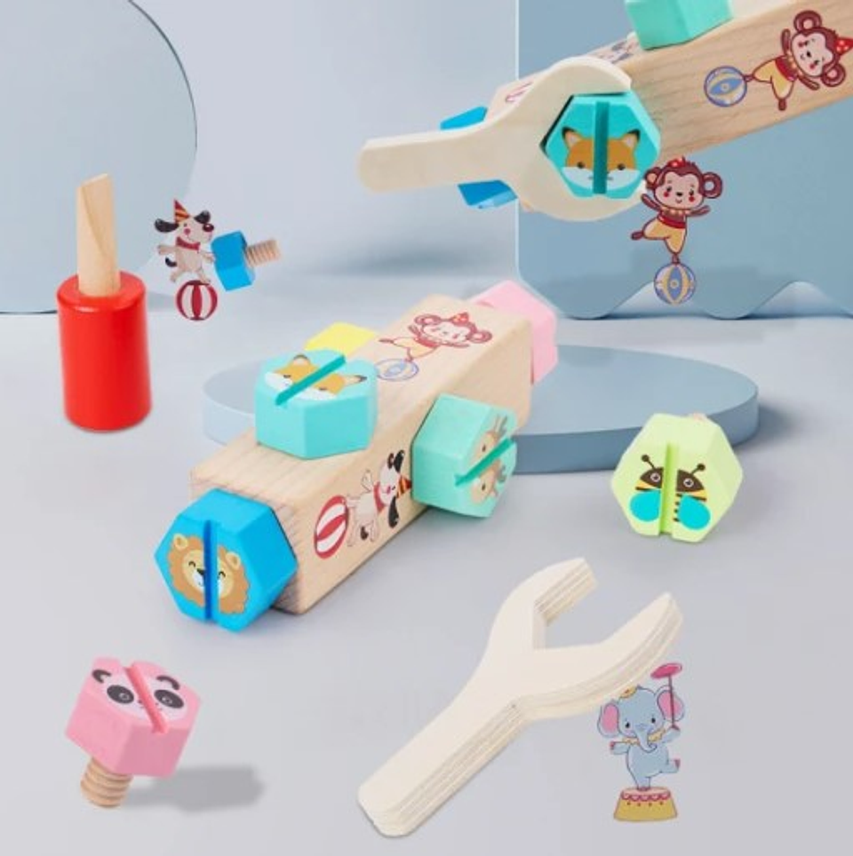 Set Herramientas Juguetes Didácticos Juguetería Madera 3