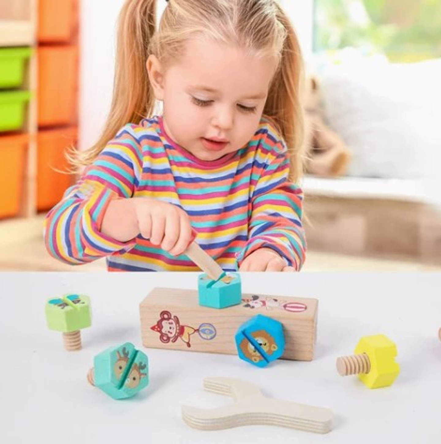 Set Herramientas Juguetes Didácticos Juguetería Madera 5