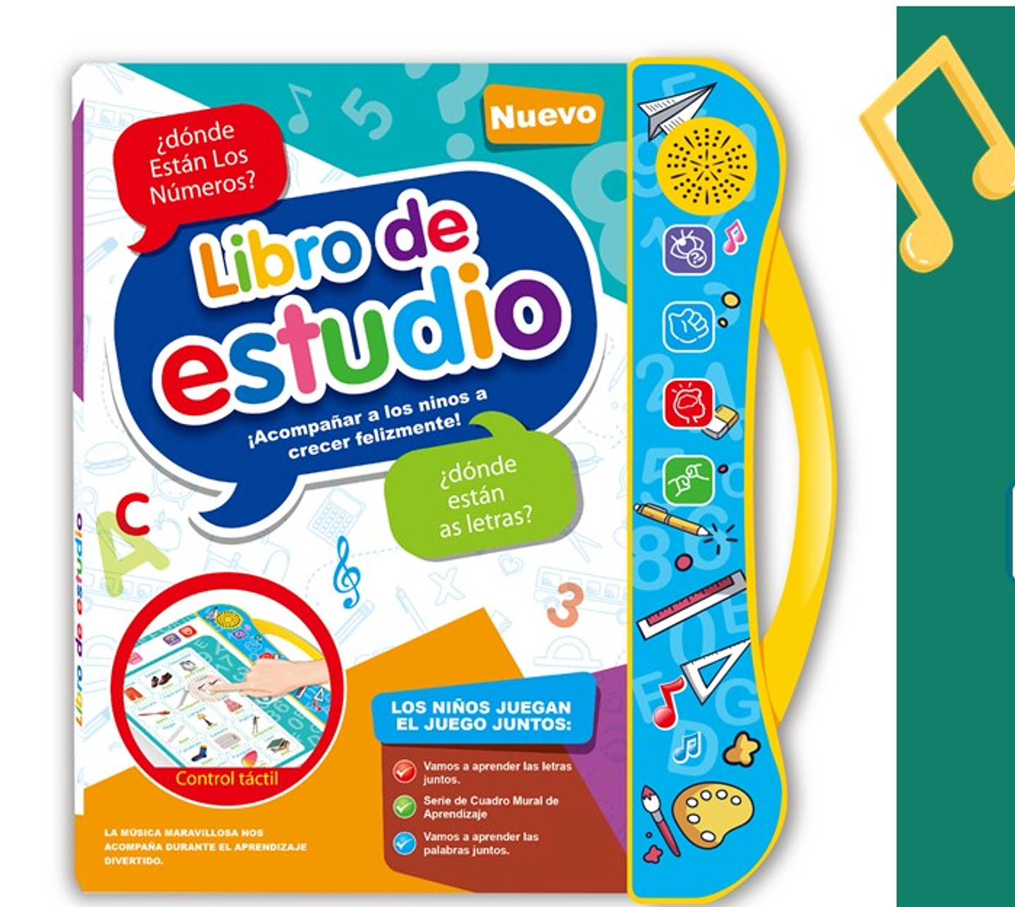 Libro de Estudio Musical Interactivo Didáctico Juguetes 2