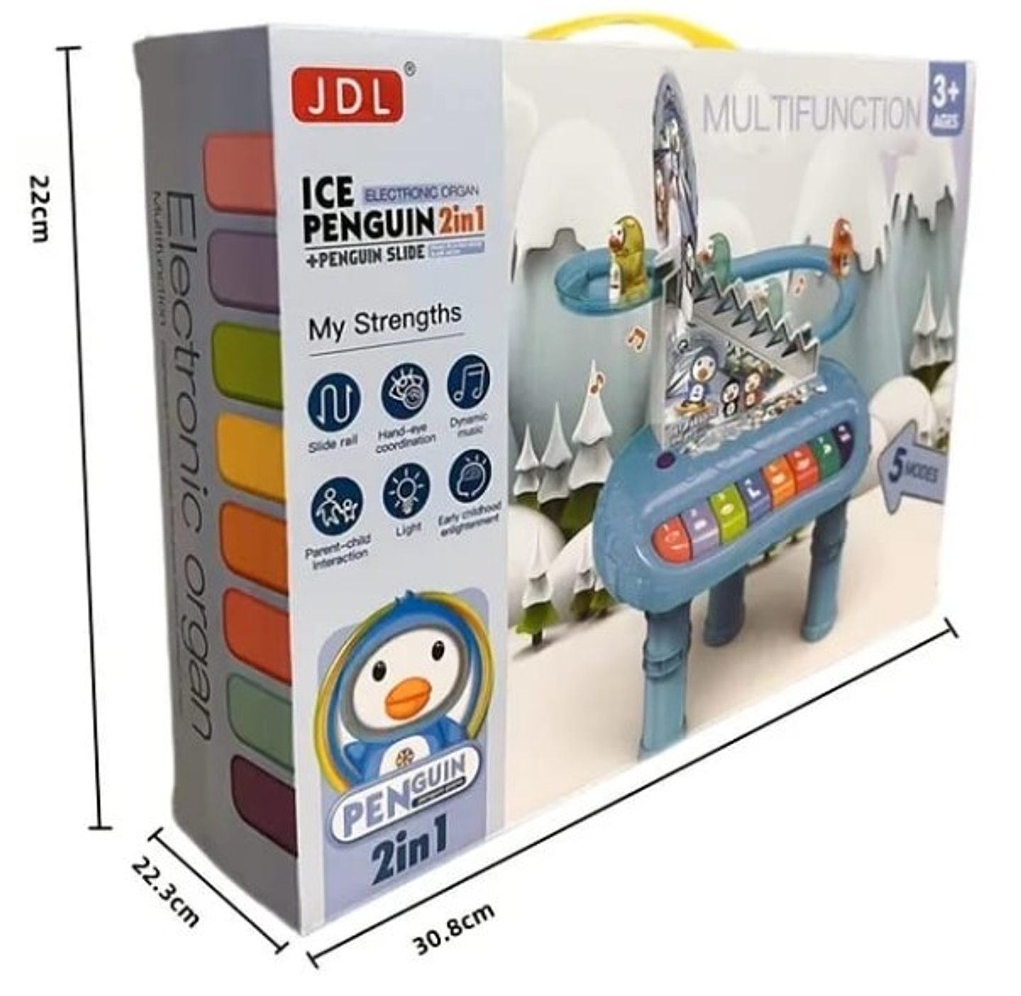 Piano Pingüinos Musical Tobogán con Base 4