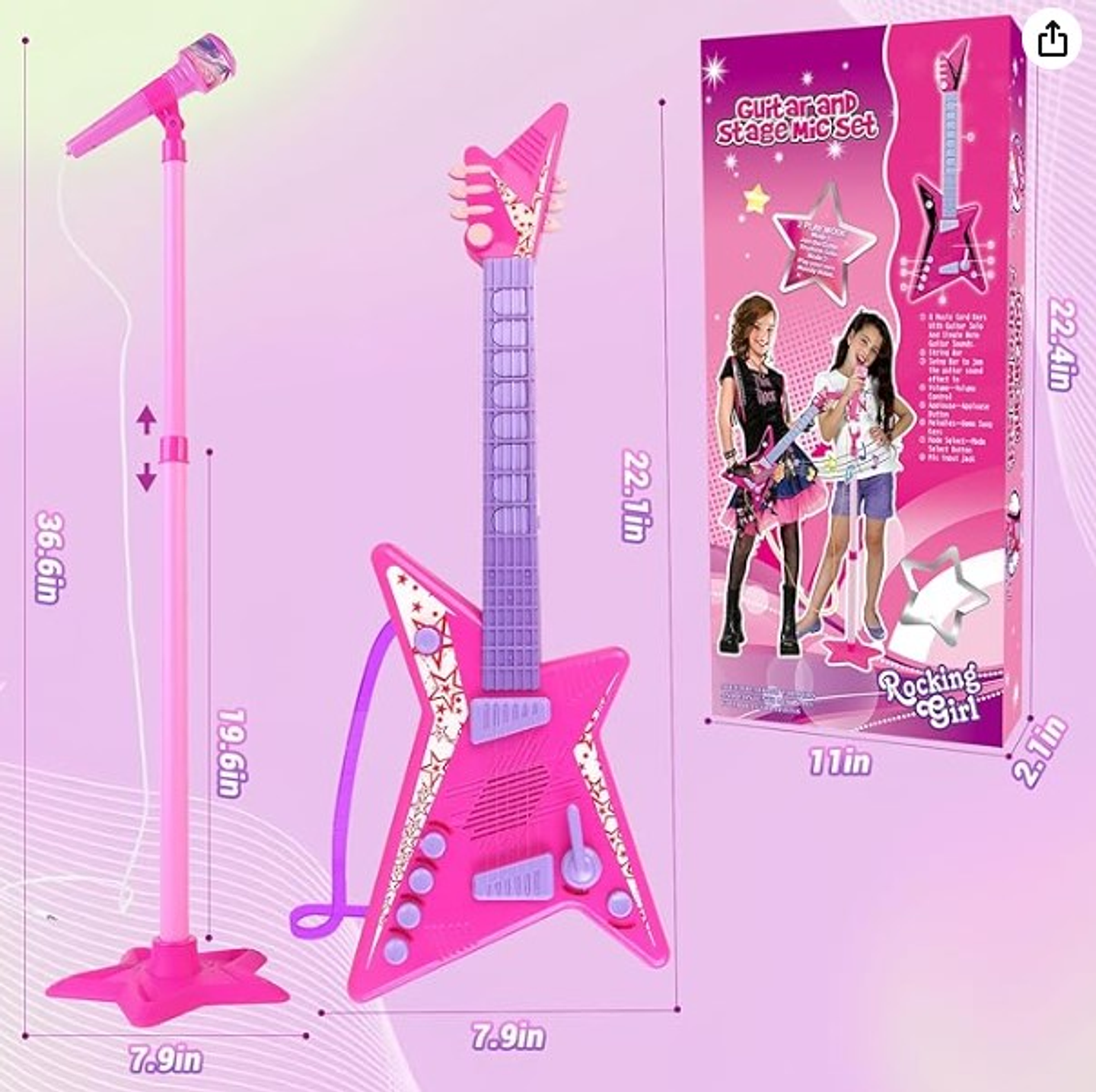 Guitarra Musical Niña Rock´n 2