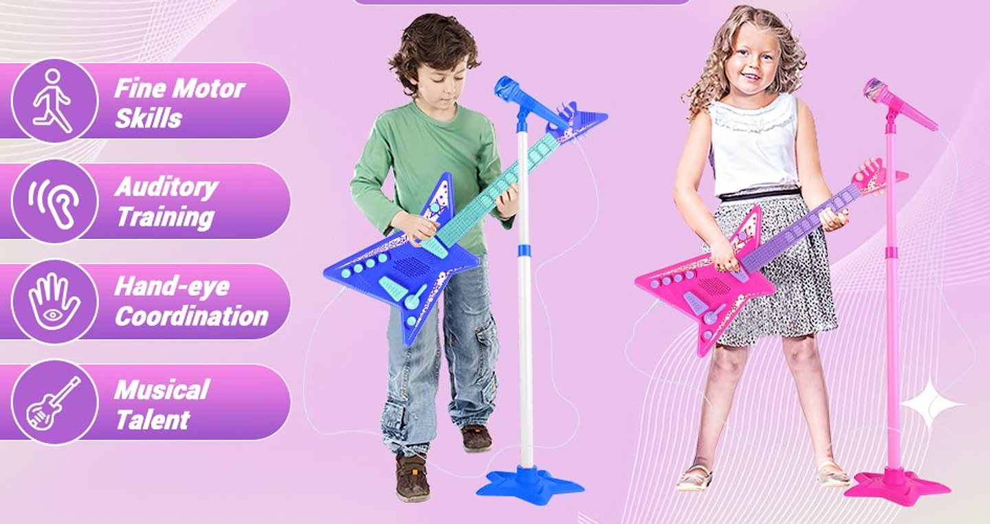 Guitarra Musical Niña Rock´n 4