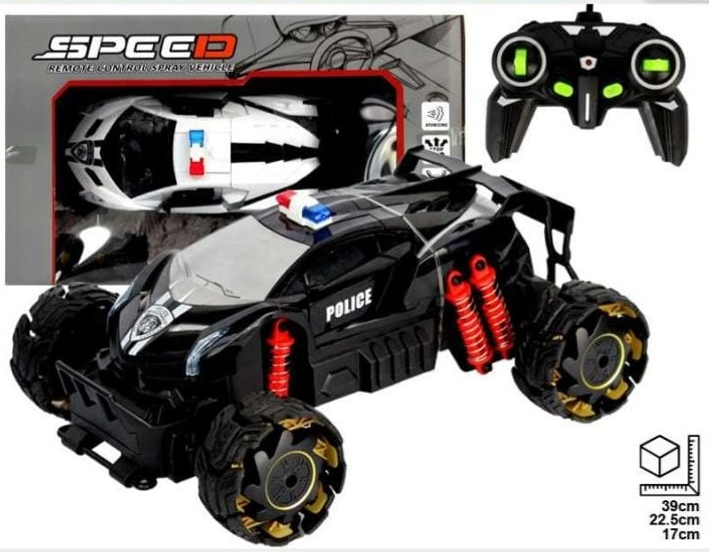 Carro Control Remoto Policía Recargable 1