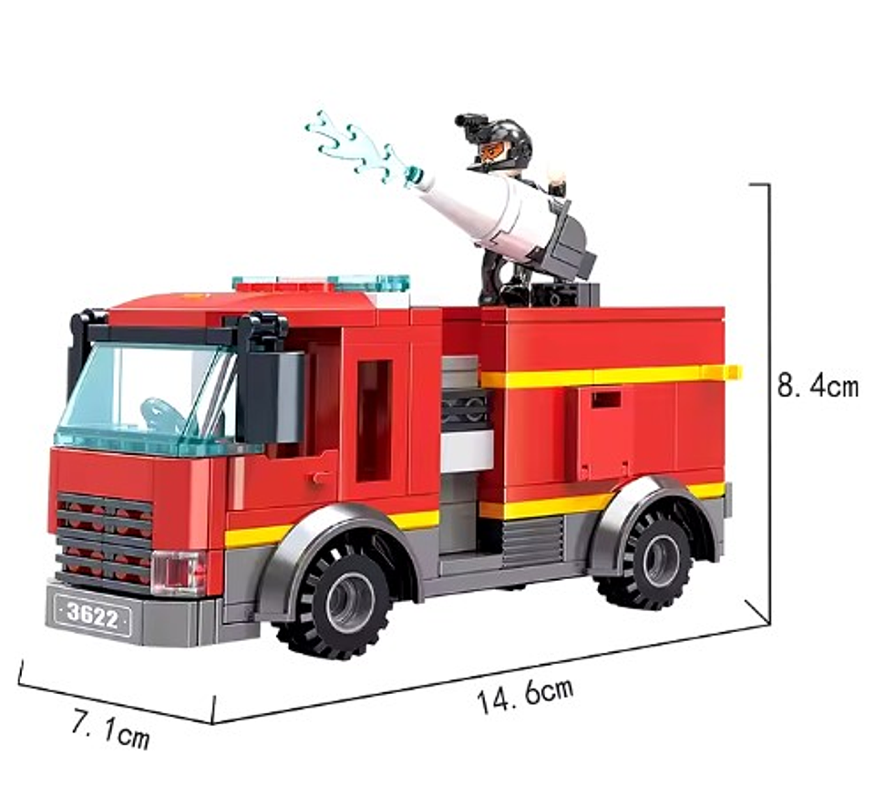 Armable de Bloques Bombero 616 pcs 4