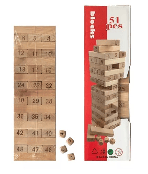 JENGA GRANDE EN MADERA 