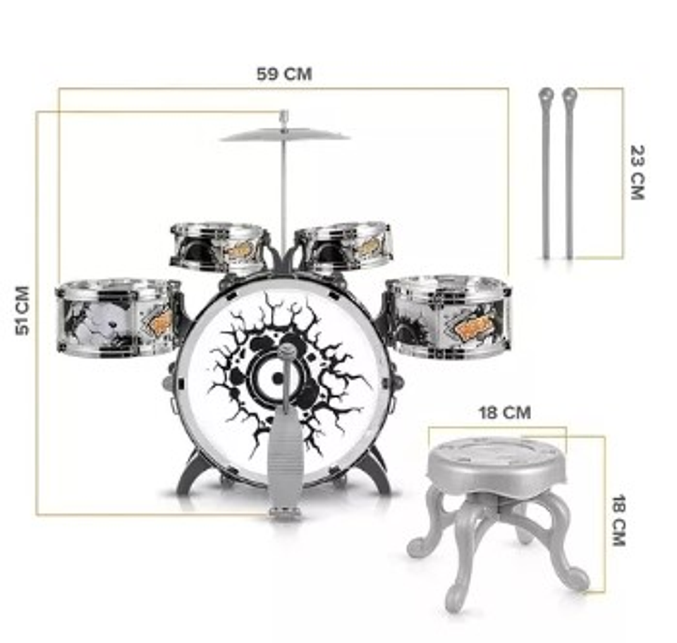 Bateria Musical Rock Party 3