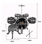 Bateria Musical Rock Party - Miniatura 4