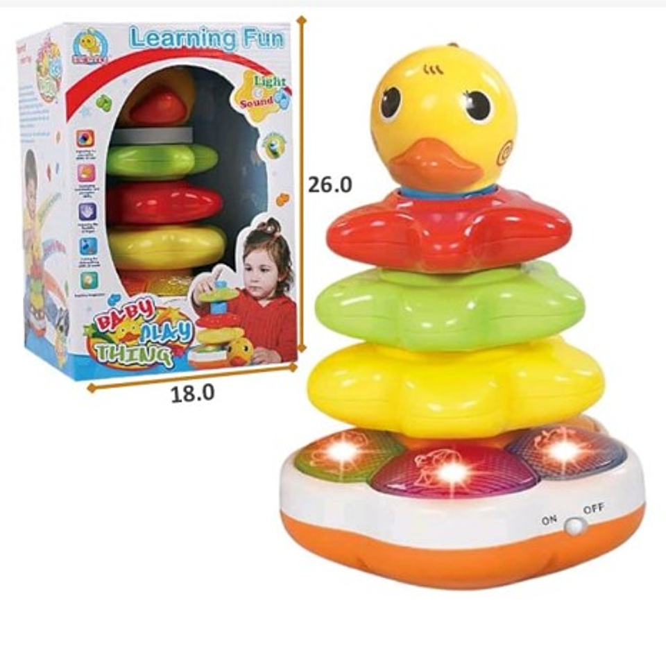 Pato Musical Bebe Luces y Sonidos Armable 2