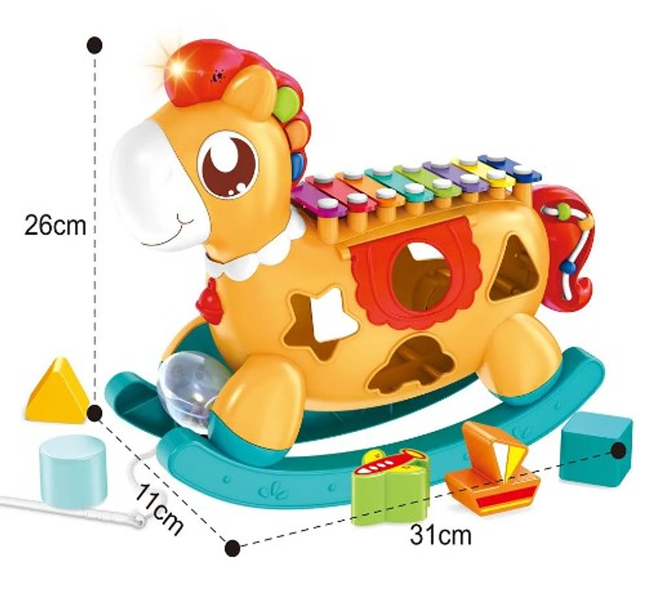 Xilófono Musical Pony Encajable Didáctico 3