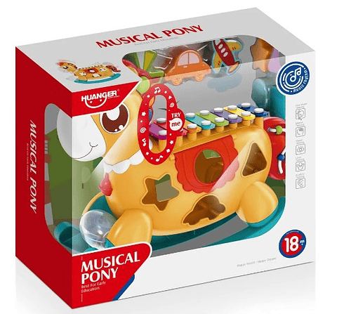 Xilófono Musical Pony Encajable Didáctico