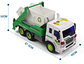 Carro Camión Basura Luces y Sonidos - Miniatura 2