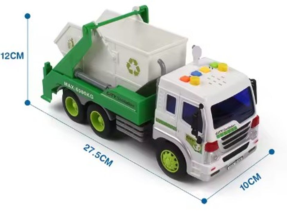 Carro Camión Basura Luces y Sonidos 2