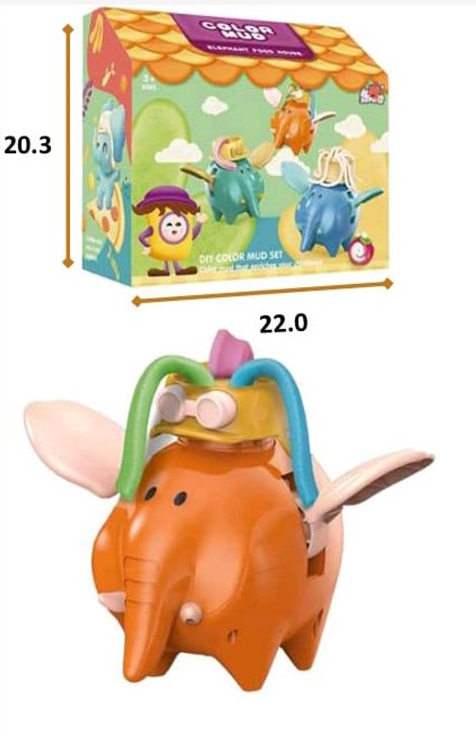 Plastilina Molde elefante 4