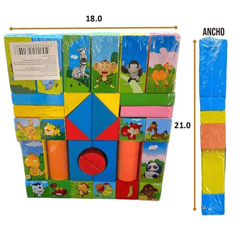 Juego de Bloques de Madera