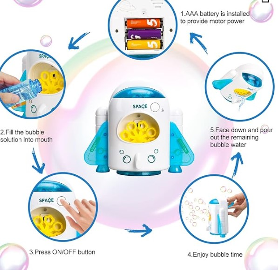 Burbujero Nave Espacial Burbujas 4