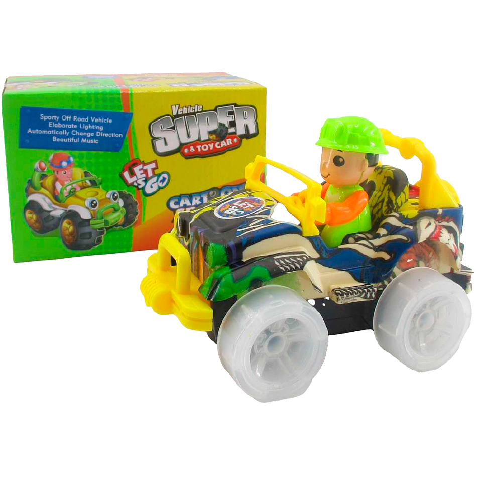 Jeep con Grafiti Bump And Go de B/O 1