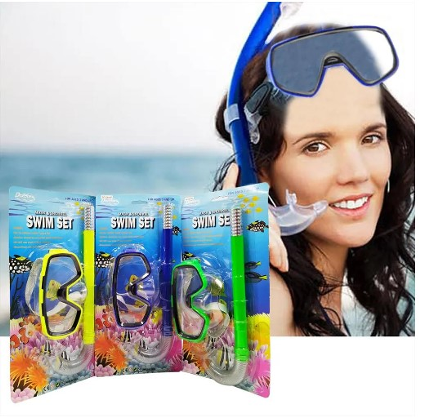 Careta Con Snorkel Piscina Juguetería Didactica 1