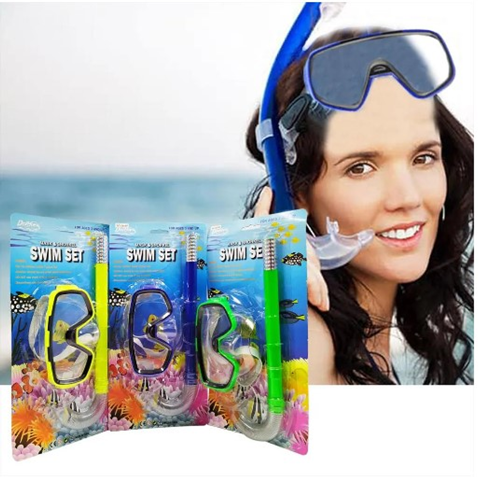 Careta Con Snorkel Piscina Juguetería Didactica 1