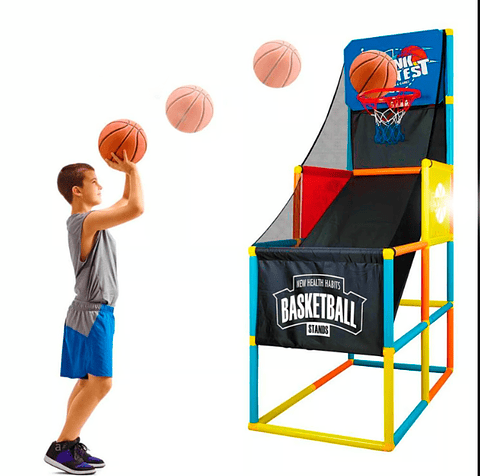 Juego de Basket de baloncesto portátil con altura ajustable