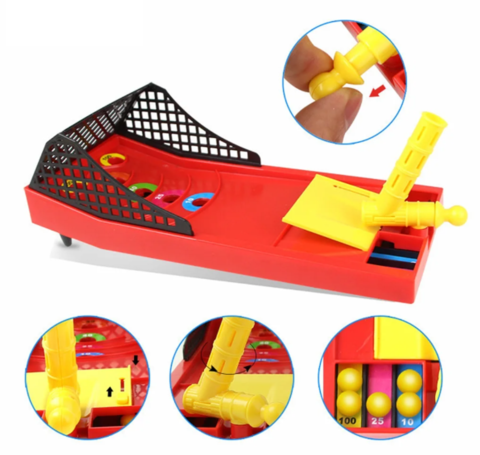 Juego de Mesa Portátil Tiro a la Pelota Didáctico 2