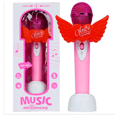 Micrófono Magic Beauty con soporte,