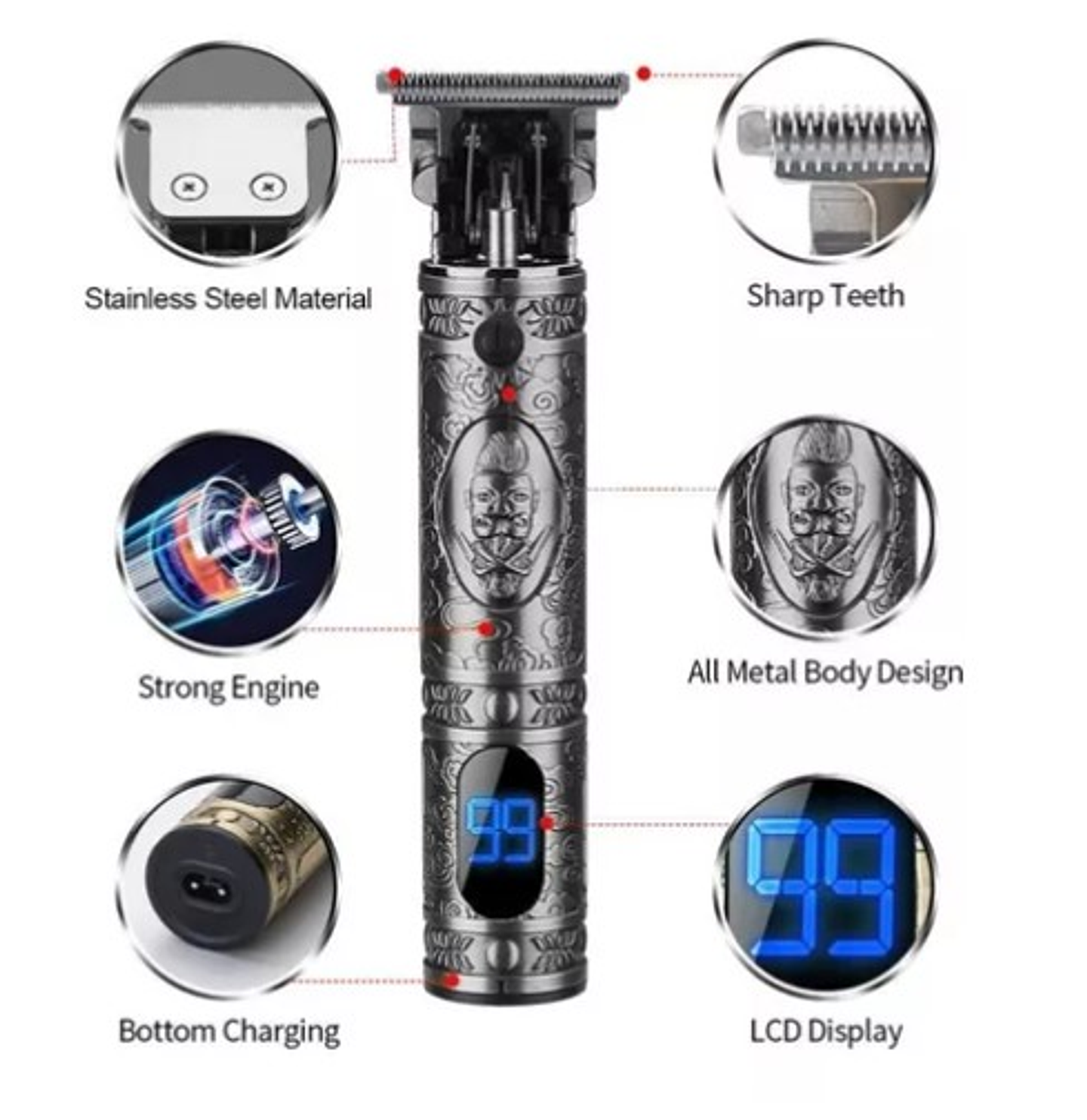 Maquina Patillera VGR Original Corte de pelo 3