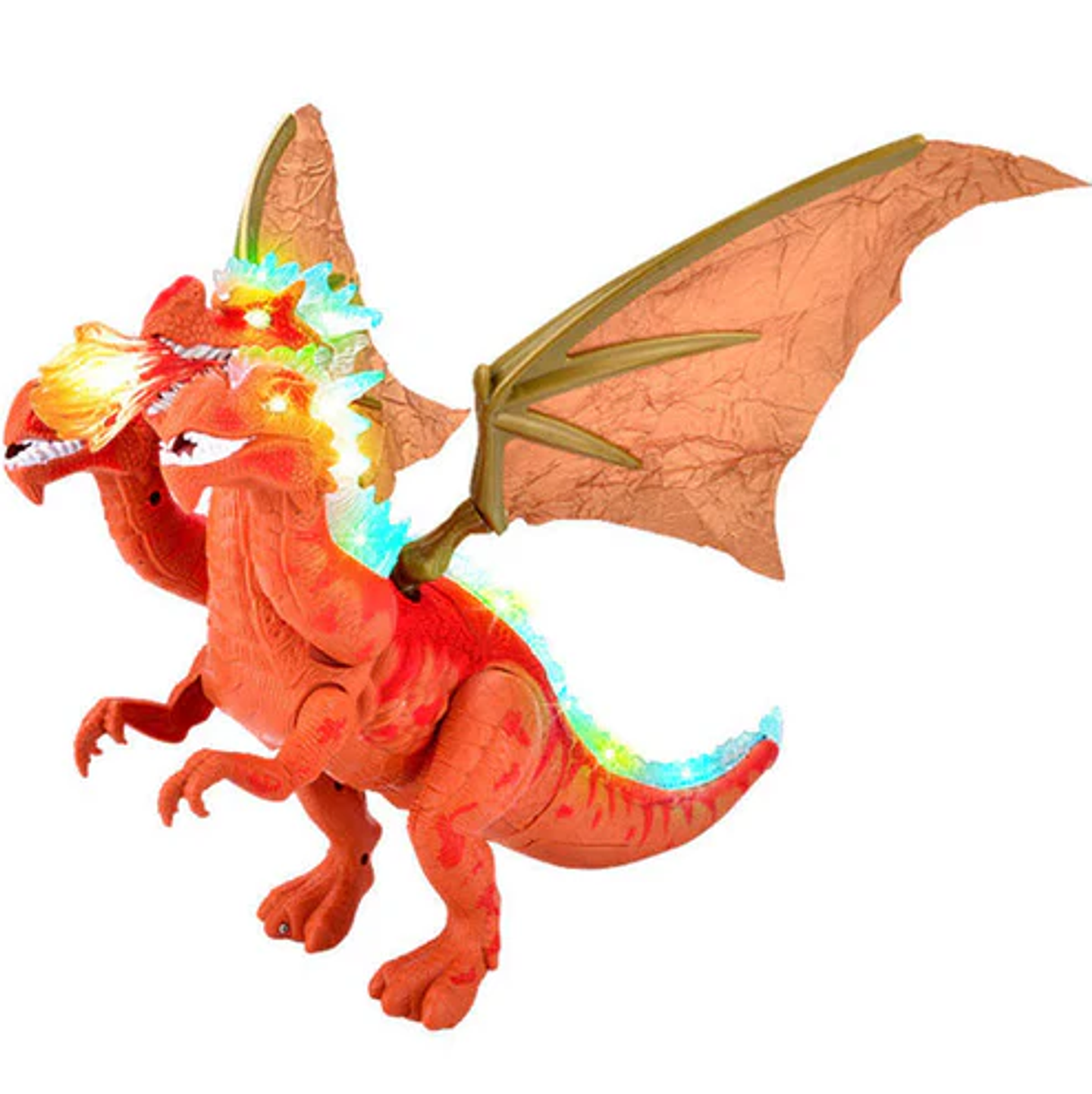 Dinosaurio Dragon De 3 Cabezas Con Luz Y Sonido 3