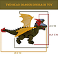 Dragón Dinosaurio 2 Cabezas Con Sonidos Movimientos Luces - Miniatura 3